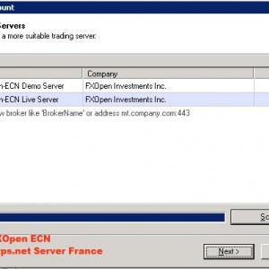 FXOpen ECN Server Eropa